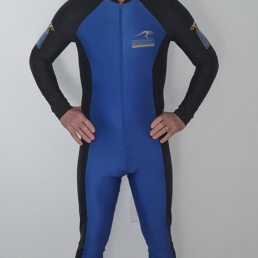 Sports Suit of Australia (SSA) Unisex Full Length Diving Suit - Blue/Black, Size